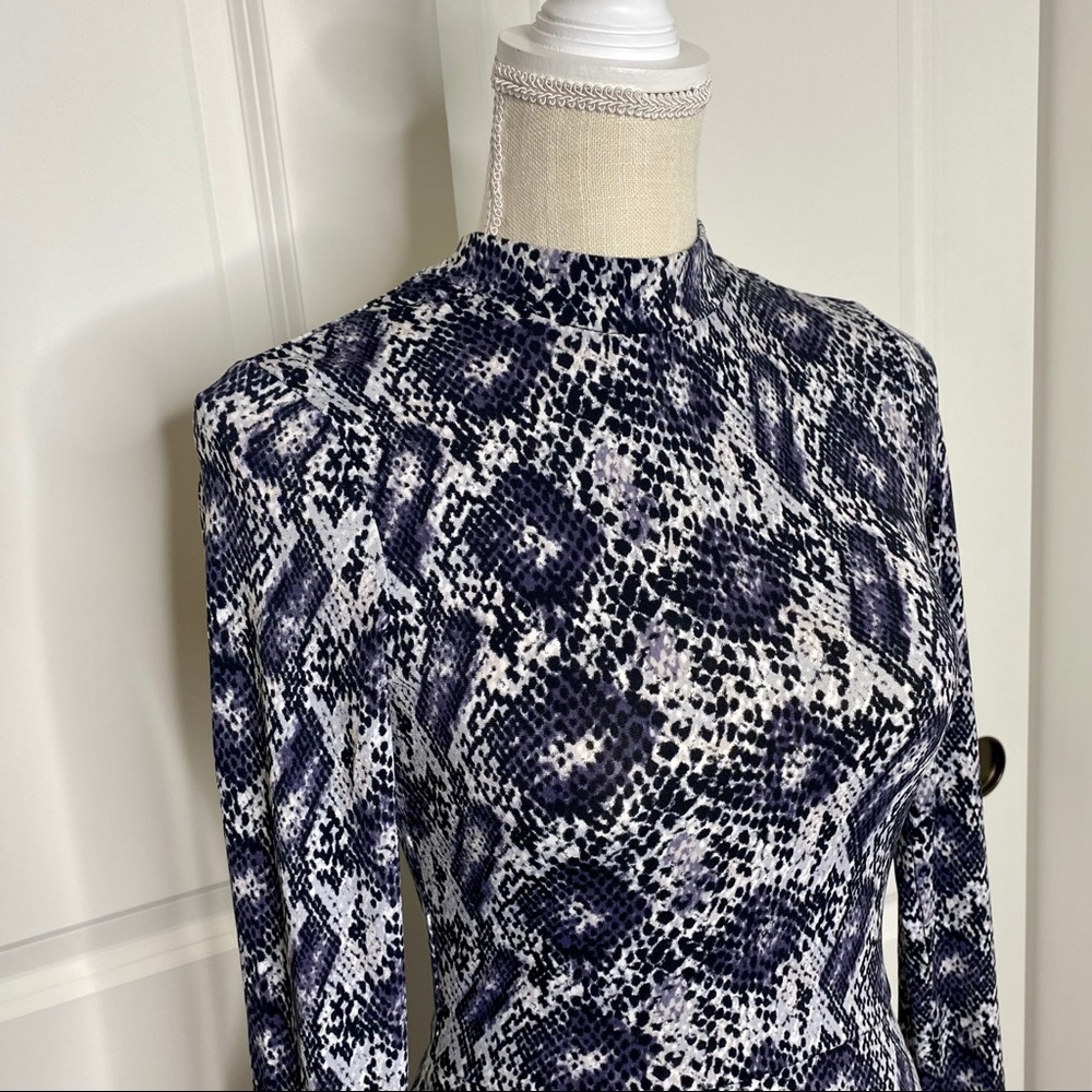 H&M SNAKESKIN MINI DRESS